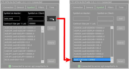 How to configure smybol mappings-Symbol Tab-How to add a new symbol